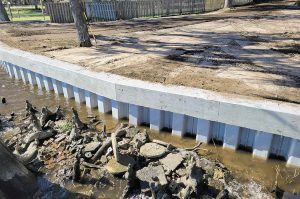 Bulkhead newly built in Jacksonville