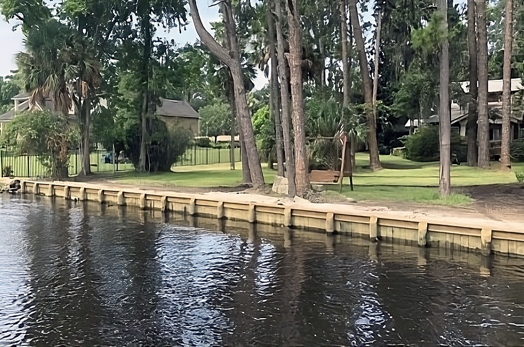 Bulkhead on private property in Jacksonville