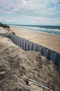 Beachfront bulkhead construction 1of2
