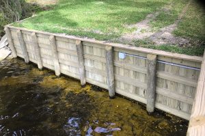 Residential bulkhead in Jacksonville