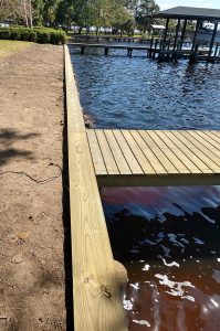 Residential bulkhead in Jacksonville Florida